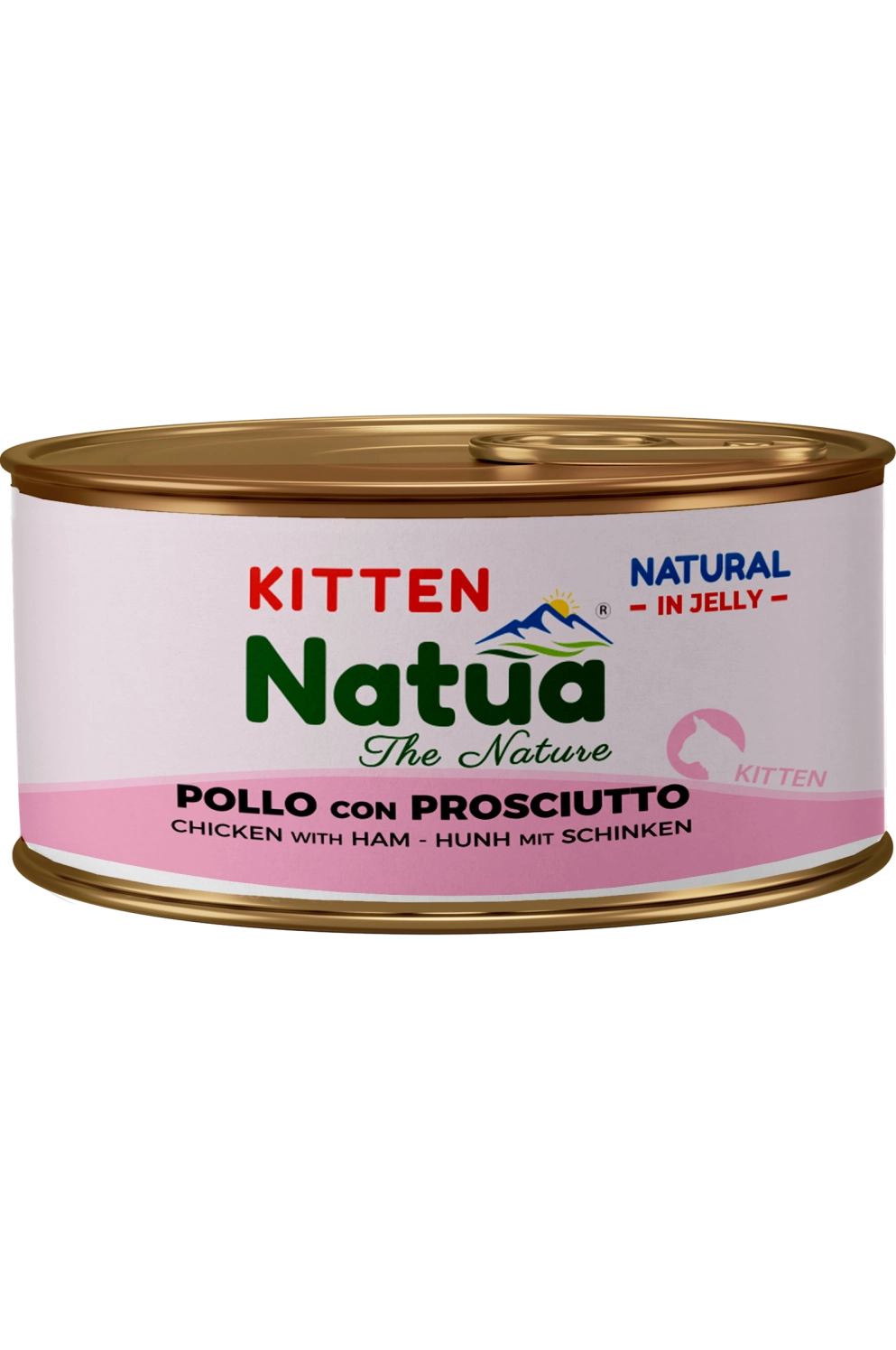 Natua Cat Natural Kitten Pollo Prosciutto Jelly 85g Lattina Natua Cat Natural Kitten Pollo Prosciutto Jelly 85g Lattina